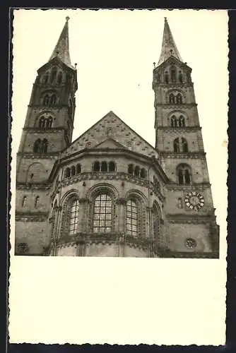 Foto-AK Bamberg, Ansicht der Domspitzen