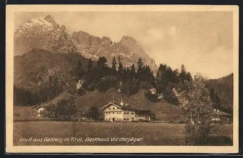 AK Kirchdorf in Tirol, Gasteig, Gasthaus Vorderjäger