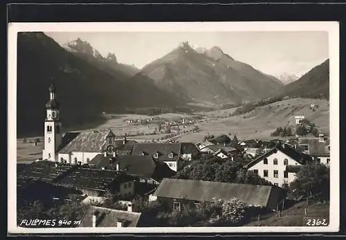 AK Fulpmes, Teilansicht mit Kirche