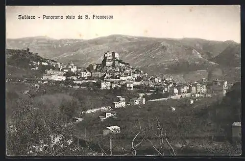 AK Subiaco, Panorama visto da S. Francesco