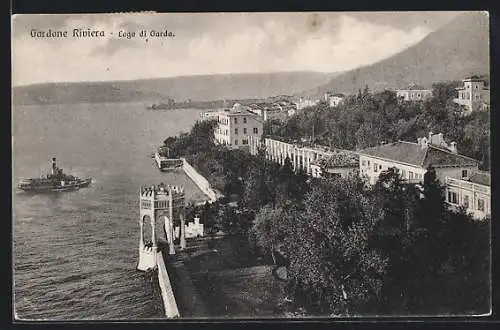 AK Gardone Riviera /Lago di Garda, Panorama