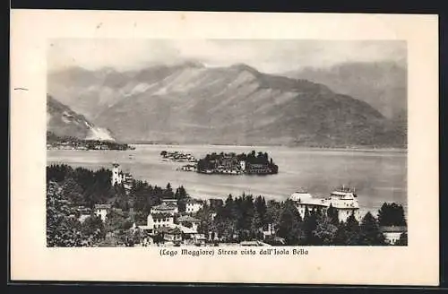 AK Stresa /Lago Maggiore, Panorama visto dall`Isola Bella