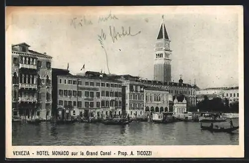 AK Venezia, Hotel Monaco sur le Grand Canal, Prop. A. Ticozzi