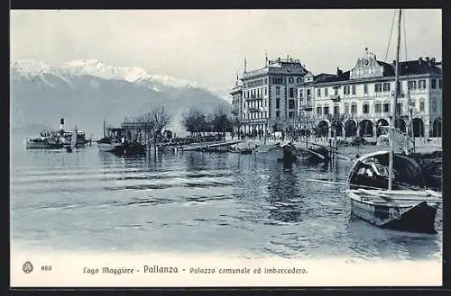 AK Pallanza /Lago Maggiore, Palazzo comunale ed imbarcadero
