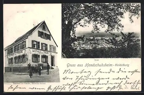 AK Handschuhsheim-Heidelberg, Gasthaus zur Traube, Totalansicht