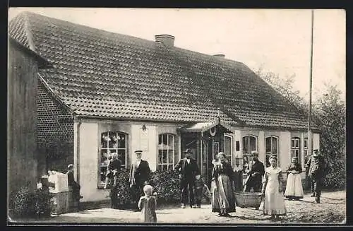 AK Breiholz, Kaufhaus H. P. Thode, Frauen mit Korb