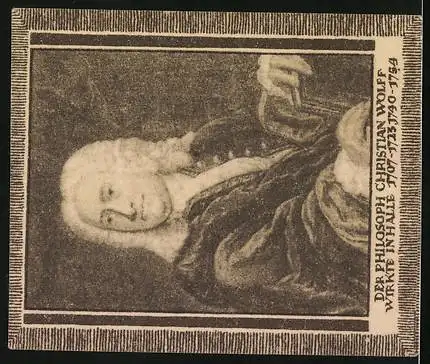 Notgeld Halle, 20 Pfennig, Der Philosoph Christian Wolff wirkte in Halle 107-1723-1740-1754