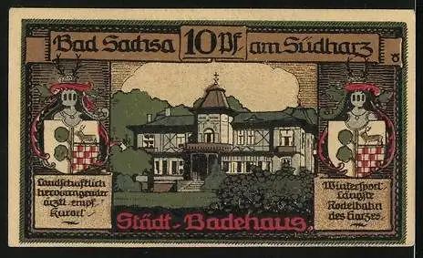 Notgeld Bad Sachsa am Südharz 1921, Stadtwappen