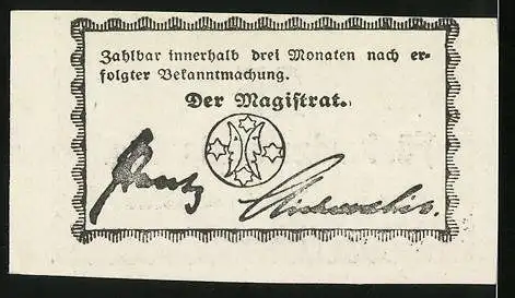 Notgeld Gollnow, 25 Pfennig, Magistrat der Stadt, Wappen
