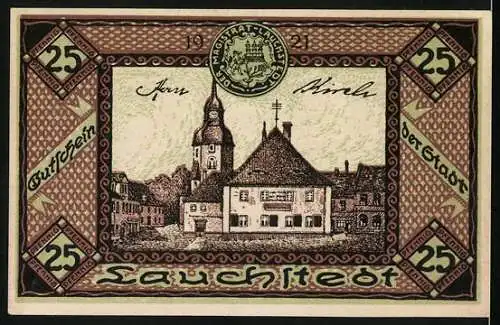 Notgeld Bad Lauchstedt 1919, 25 Pfennig, Das Goethe-Theater