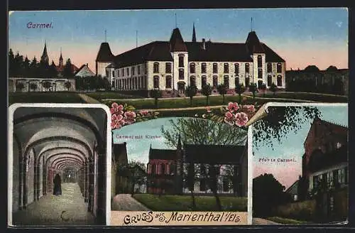 AK Marienthal, Carmel mit Kirche, Pforte