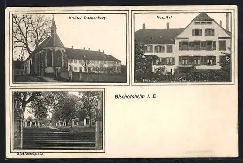 AK Bischofsheim i. E., Kloster Bischenberg, Hospital, Stationenplatz