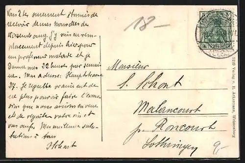 AK Weissenburg i. Els., Strassenpartie Anselmannstaden 1870