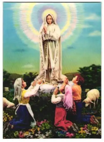 3D-AK Kinder beten zur heiligen Maria