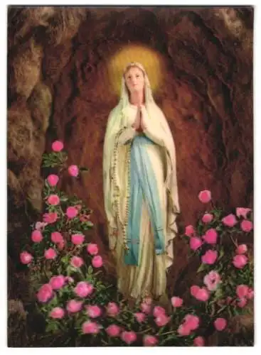 3D-AK Virgin of Lourdes, Mariendarstellung