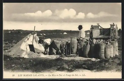 AK Les Marais Salants, La Mise en Sac et Pesage du Sel