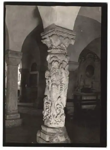 Fotografie W. Apel, Berlin, Ansicht Freising, Ziersäule im Dom