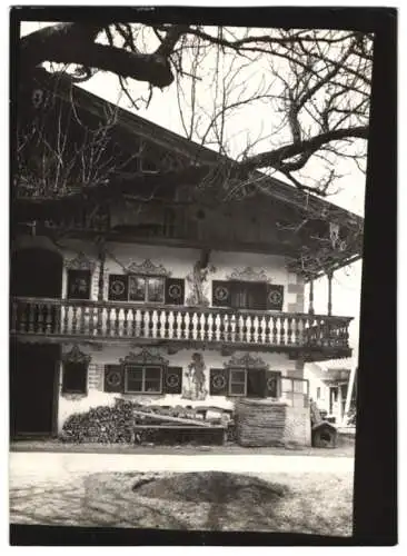 Fotografie W. Apel, Berlin, Ansicht Rottach-Egern, Bauernhaus mit Schreinerwerkstatt