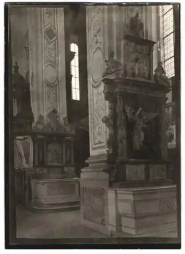 Fotografie W. Apel, Berlin, Ansicht Schöntal, Kirchenkunst im Kloster Schöntal