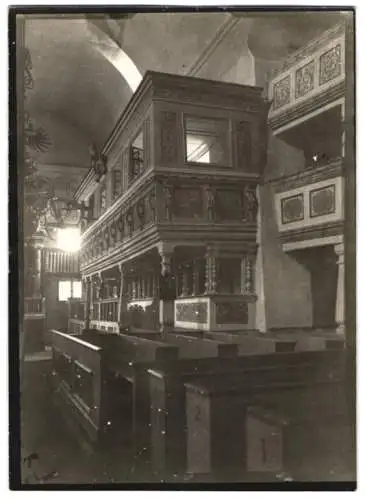 Fotografie W. Apel, Berlin, Ansicht Dahme / Mark, Innenansicht der Stadtkirche