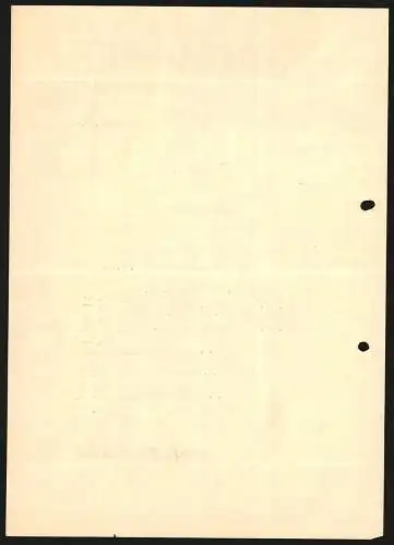 Rechnung Zeitz 1939, Ed. Pfeiffer, Saxonia-Werk, Kinderwagen- & Holzwaren-Fabrik, Ansicht des Betriebshofes mit Ware