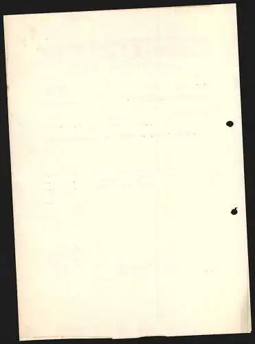 Rechnung Pfullingen 1952, Landenberger GmbH, Textil-Fabrik, Ansichten vom Hauptwerk und dem Werk in Mühlen