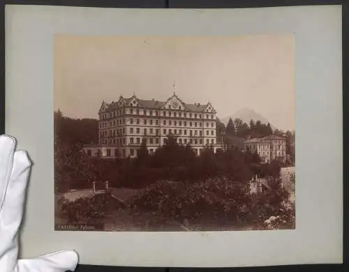 Fotografie unbekannter Fotograf, Ansicht Pallanza, Blick nach dem Grand Hotel Pallanza mit Nebengebäuden