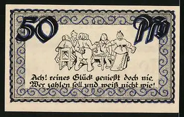 Notgeld Stolzenau 1921, 50 Pfennig, Altes Schloss, jetzt Kreishaus