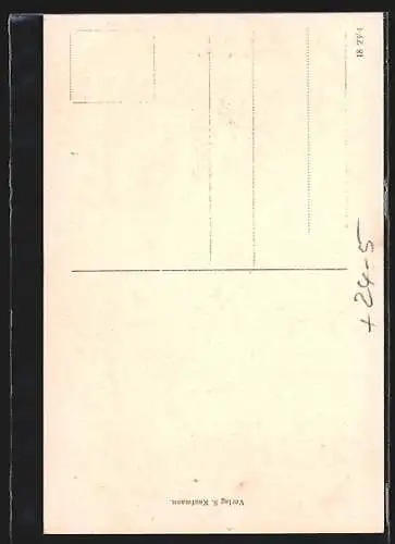 AK Bad Bertrich, Ortspartie bei Hochwasser 1918