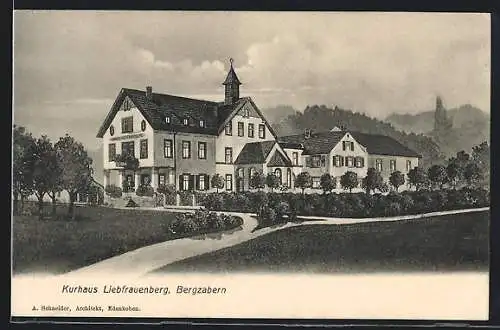 AK Bergzabern, Weg zum Kurhaus Liebfrauenberg