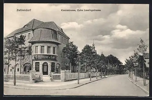 AK Berlin-Zehlendorf, Kleiststrasse Ecke Lessingstrasse