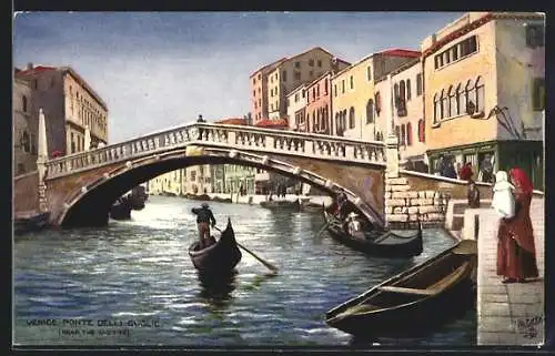 Künstler-AK Venice, Ponte delli Guglie