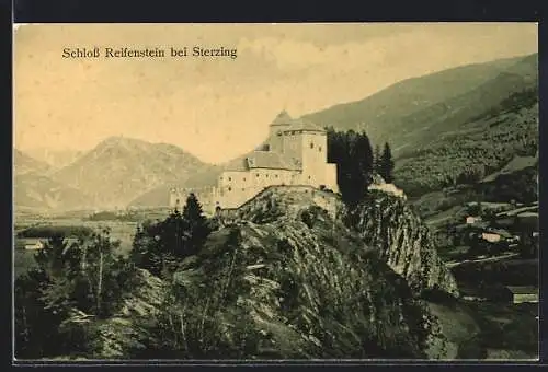 AK Sterzing, Schloss Reifenstein mit Bergpanorama