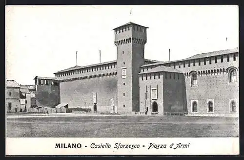 AK Milano, Castello Sforzesco, Piazza d` Armi