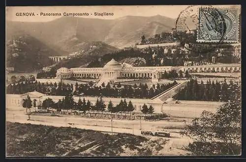AK Genova, Panorama Camposanto, Staglieno