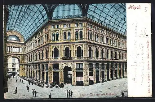 AK Napoli, Interno della Galleria Umberto