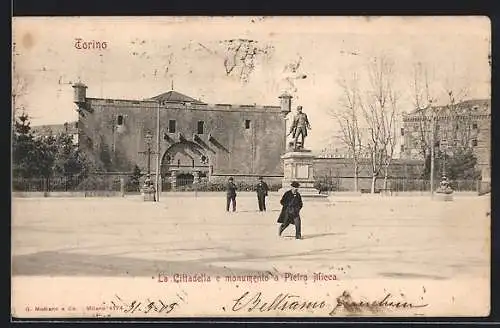 AK Torino, La Cittadella e monumento a Pietro Micca