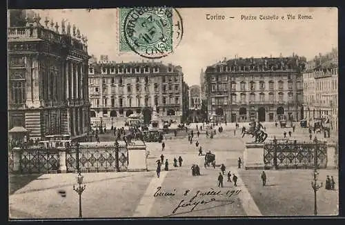 AK Torino, Piazza Castello e Via Roma