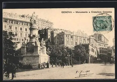 AK Genova, Monumento a Cristoforo Colombo