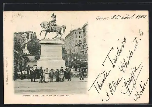 AK Genova, Monum. A Vitt. Em., Piazza Corvetto