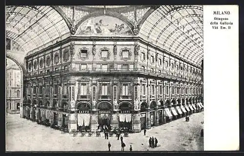 AK Milano, Ottagono della Galleria Vitt Em. II