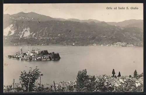AK Isola S. Giulio, Blick auf die Insel