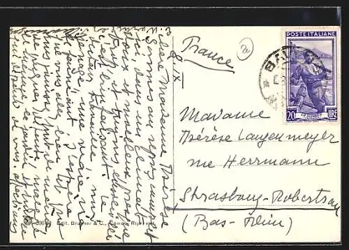 AK Baveno, Lago Maggiore, Dampfer vor dem Ort