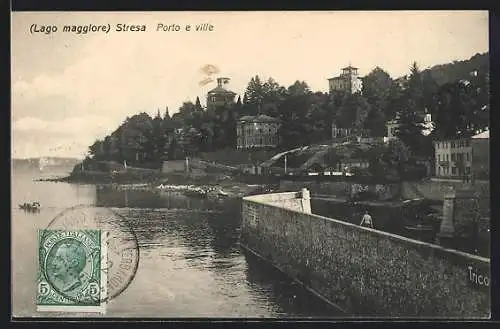AK Stresa, Lago maggiore, Porto e ville