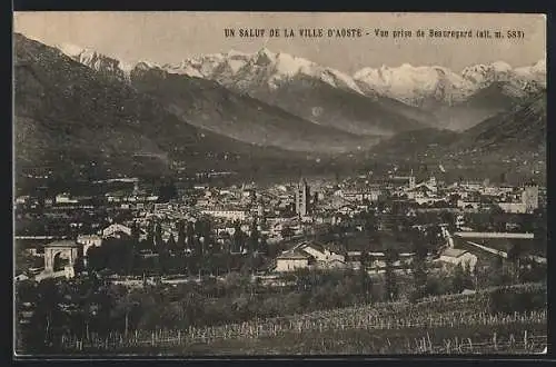 AK Aosta, Vue prise de Beauregard