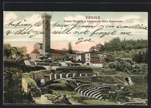 AK Fiesole, Teatro Romano e Campanile della Cattedrale