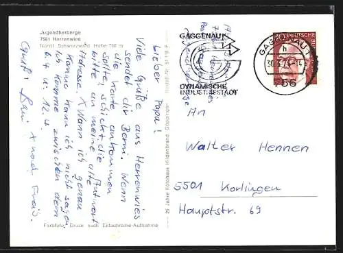 AK Herrenwies, Jugendherberge mit Innenansichten und Seenpanorama