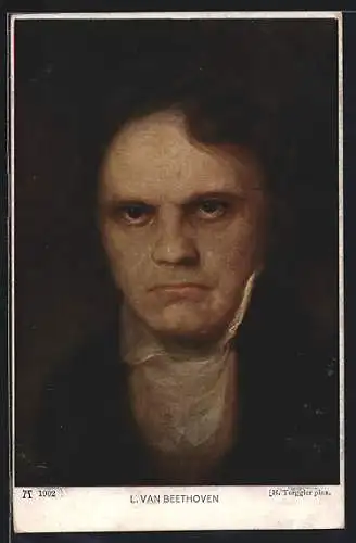 AK Portrait Ludwig van Beethoven, deutscher Komponist der Wiener Klassik