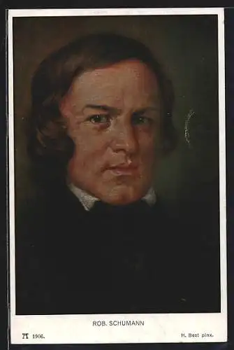 Künstler-AK Porträt Robert Schumanns