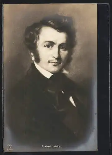 AK Musiker, Portrait von G. Albert Lortzing